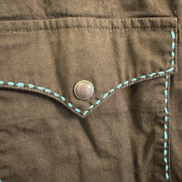 Roper Pearl Snap Denver Shirt Men’s XXL Brown Embroidered Western Rodeo Cowboy - Picture 5 of 9